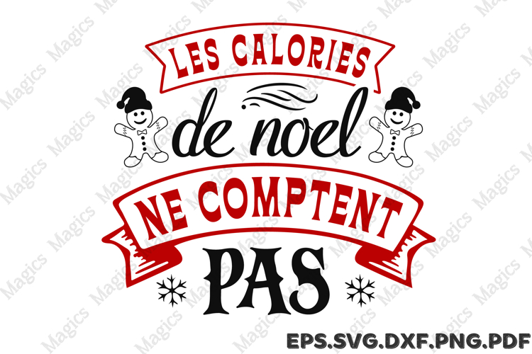 Les Calories De Noel Ne Comptent Pas SVG