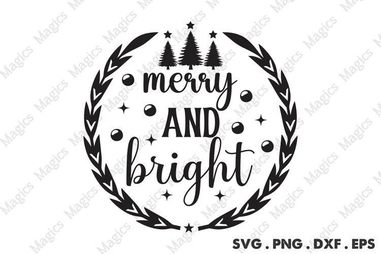 Merry Christmas Tree Svg Image 12