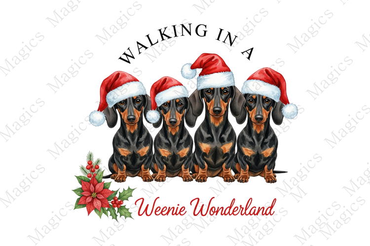 Christmas Dog Pun Weenie Sublimation