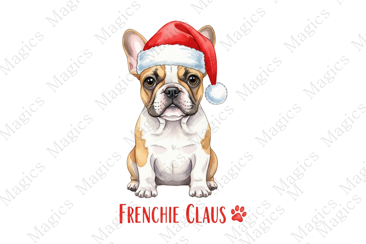 Frenchie Claus dog png