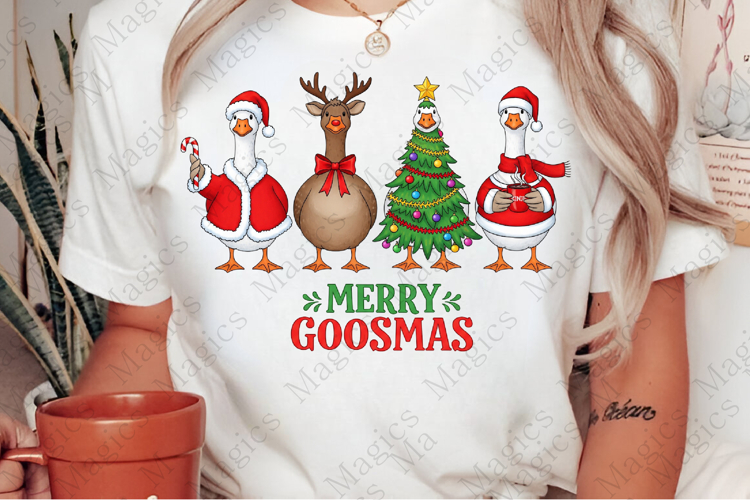 Funny Christmas Png Silly Goose Design