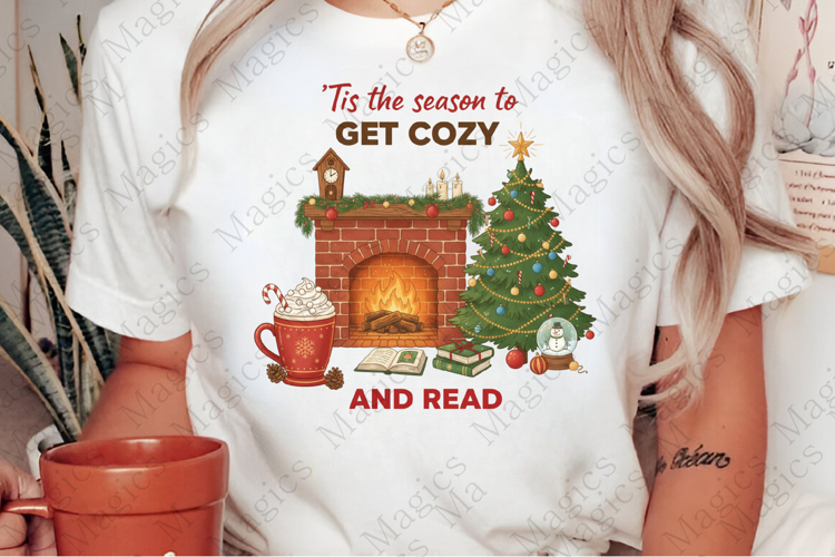 Christmas Winter Cozy Read Book Coffee