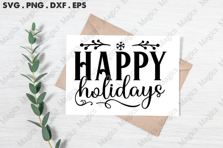 Happy Holiday Svg