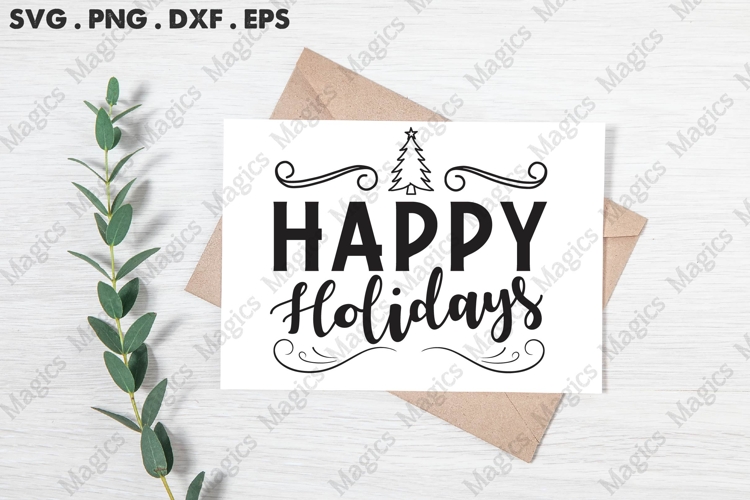 Happy Holidays SVG
