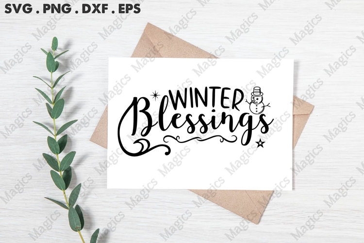 Winter Blessings Svg