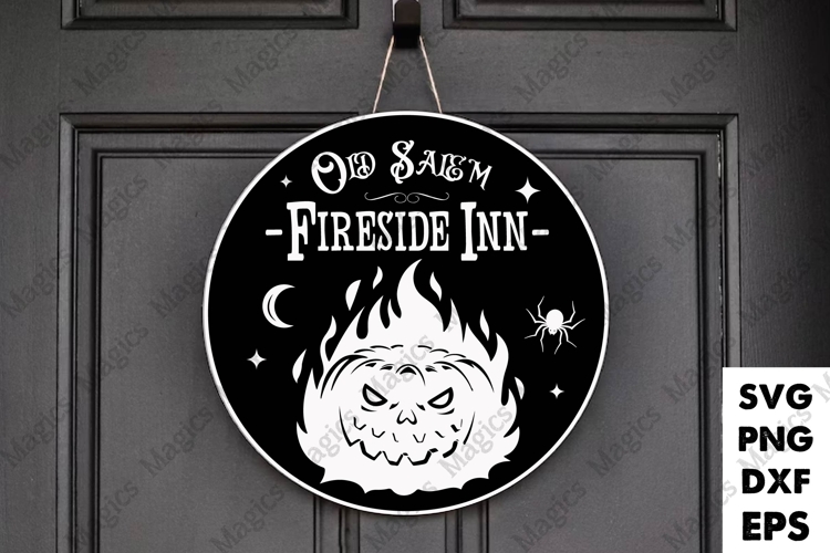 Old Salem Fireside Inn | Halloween SVG Sign