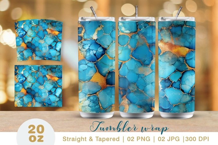 Alcohol Ink Tumbler Wrap Image 4