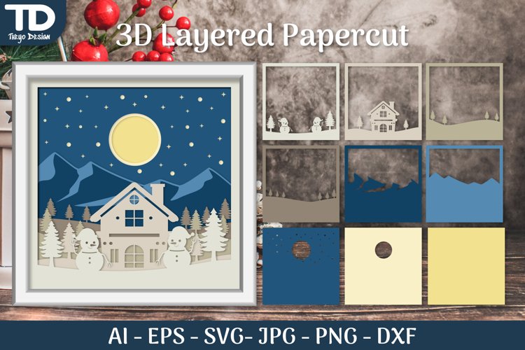 3D Christmas SVG Image 16