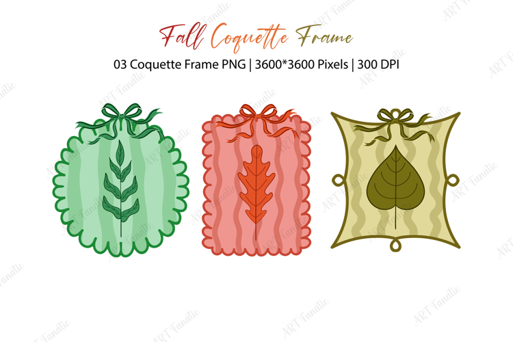 Fall Coquette Frame Png | Fall Clipart Png