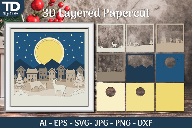 3D Christmas SVG Image 19