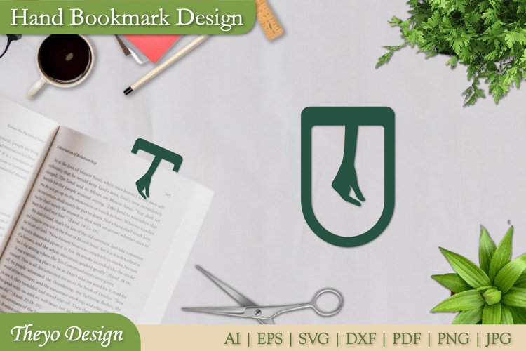 Hand bookmarks template design | bookmark design Svg