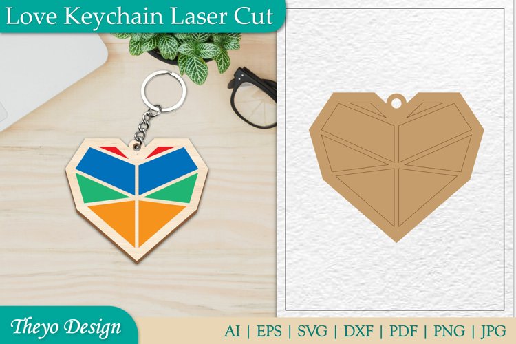 Love Keychain Lasercut| Romantic Keychain lasercut