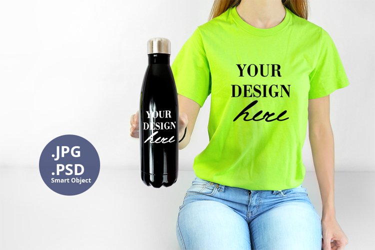 Black Tshirt Mockup Image 15