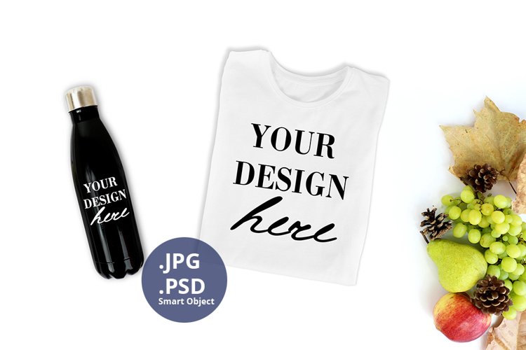 Black Tshirt Mockup Image 18