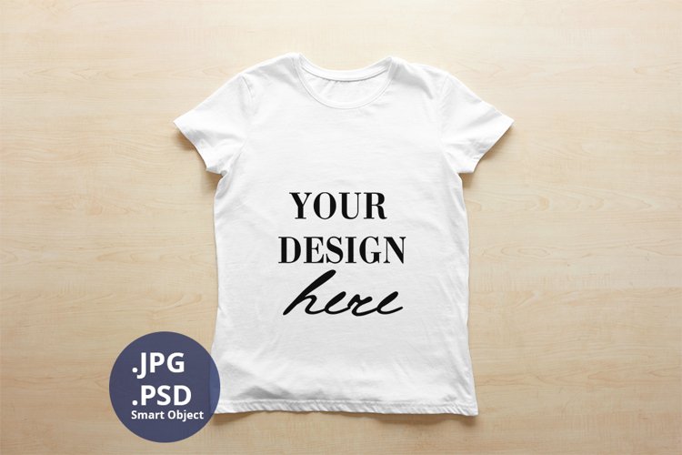 White Tshirt Mockup Image 7