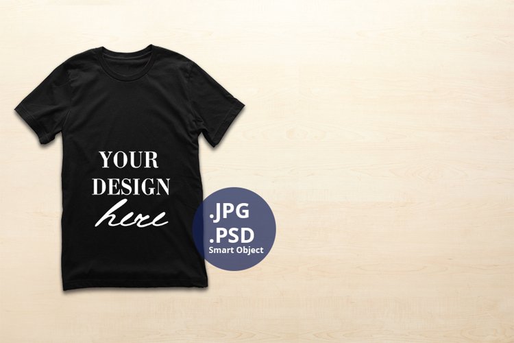 Black Tshirt Mockup Image 17