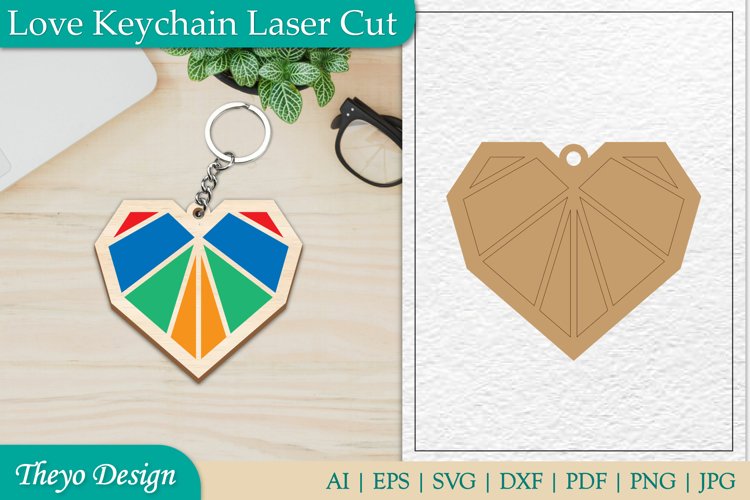 Love Keychain Lasercut| Romantic Keychain lasercut