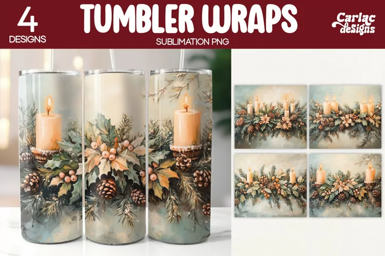 Christmas Tumbler Wrap Sublimation