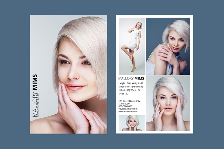 Model Comp Card Template