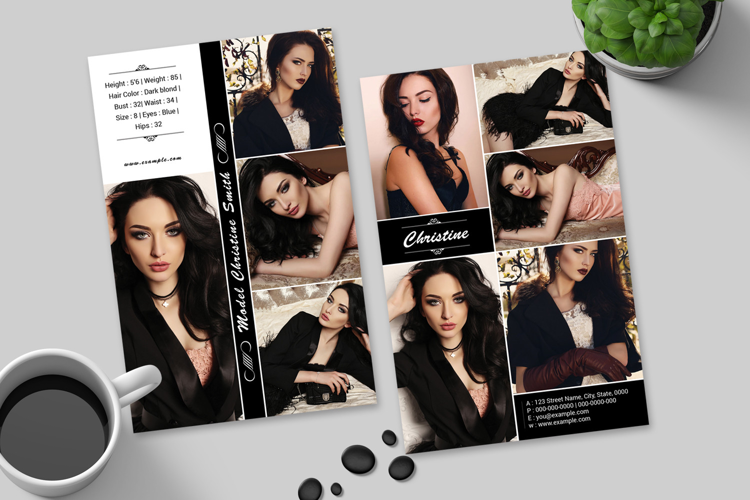 Model Comp Card Template