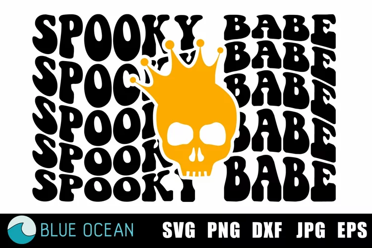 Spooky babe SVG, Halloween SVG, Halloween spooky shirt