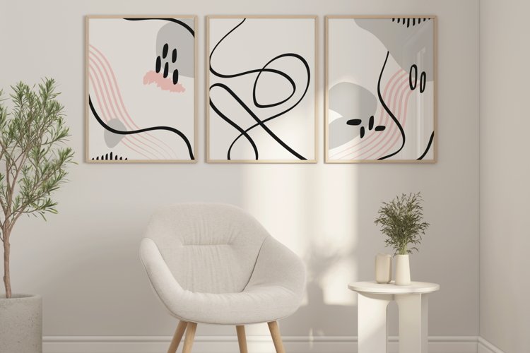 Abstract Wall Art Printable Modern Line Art Printable