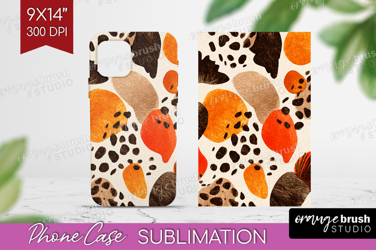 Modern Boho Phone Case PNG - Doodle Texture Case PNG
