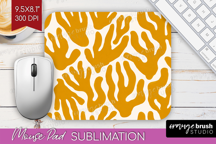 Modern Boho Mouse Pad Sublimation - Doodle Texture Mousepad