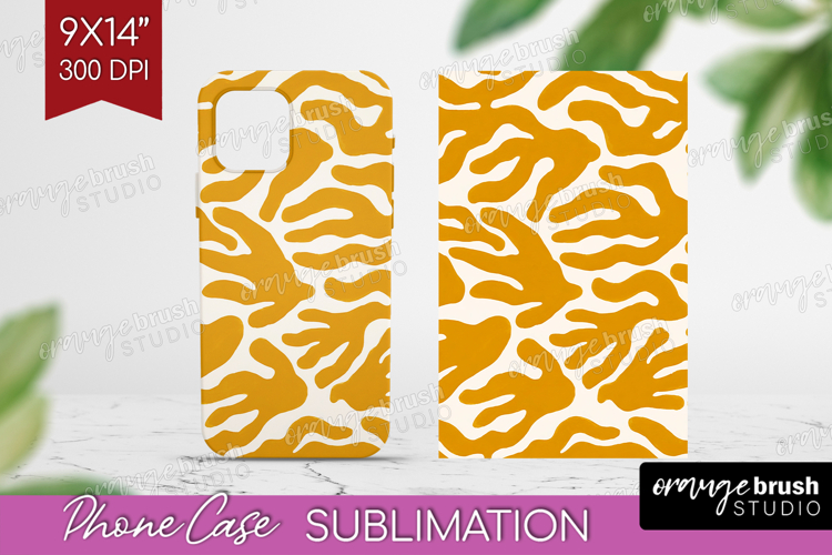 Modern Boho Phone Case PNG - Doodle Texture Case PNG