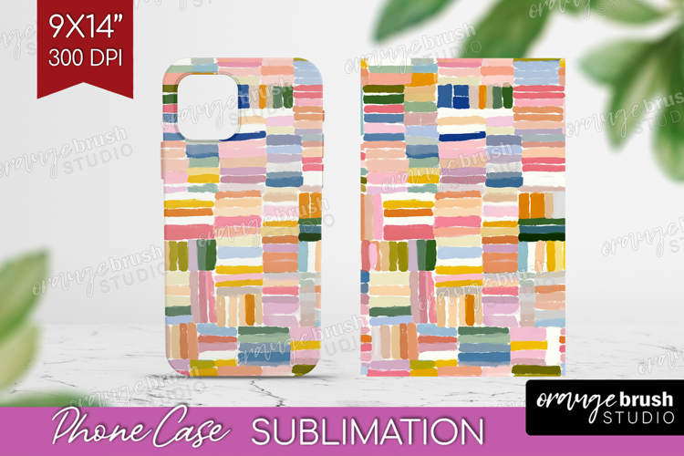 Modern Boho Phone Case PNG - Doodle Texture Case PNG