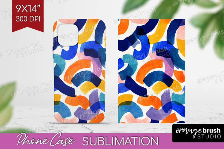 Modern Boho Phone Case PNG - Doodle Texture Case PNG