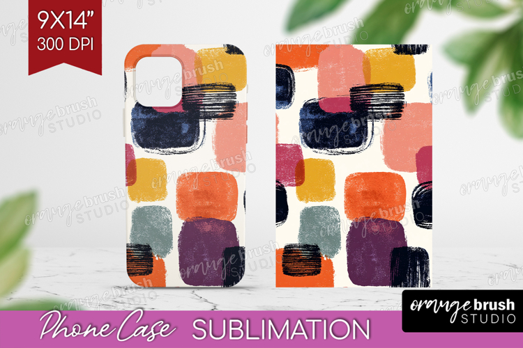 Modern Boho Phone Case PNG - Doodle Texture Case PNG