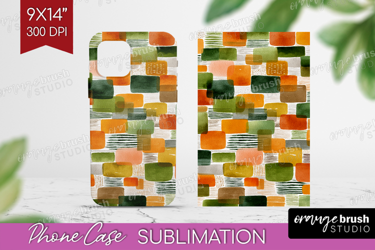 Modern Boho Phone Case PNG - Doodle Texture Case PNG