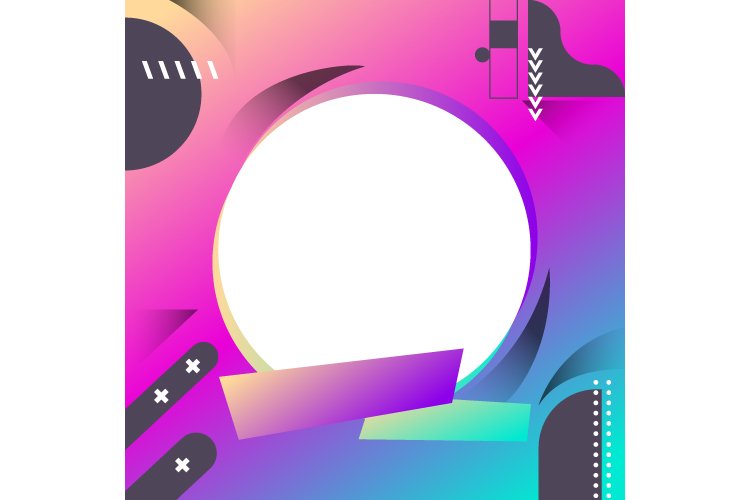 Modern gradient twibbon template design example image 1