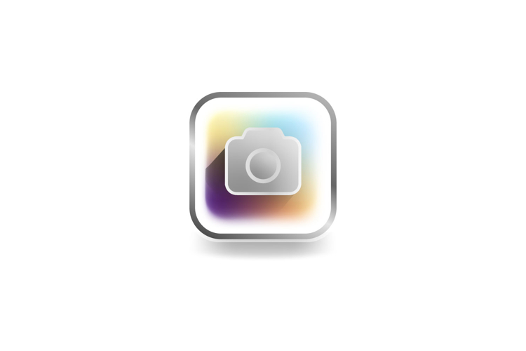 Modern icon camera user interface concept design vector example image 1
