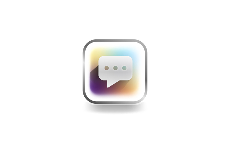 Modern icon chat user interface concept design vector example image 1