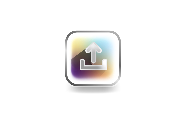 Modern icon upload user interface concept design vector example image 1