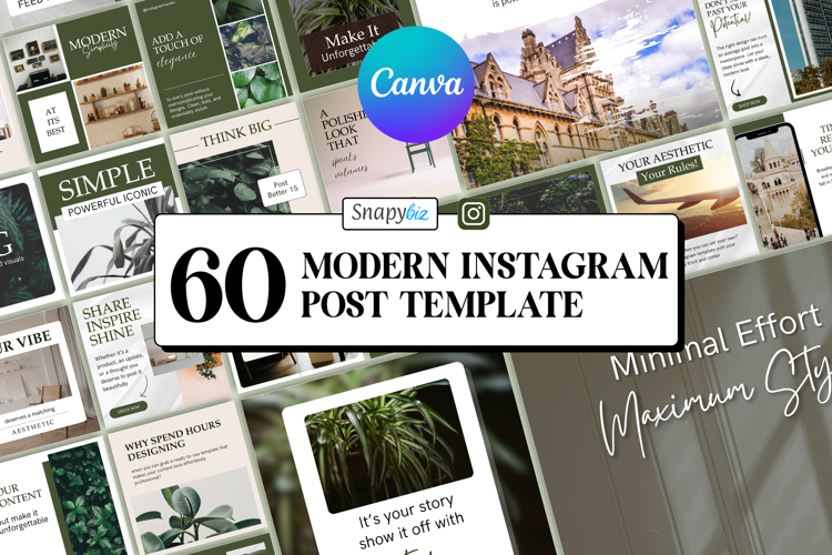 Modern Instagram Canva Post Template
