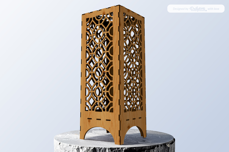 Modern Lantern Laser Cut SVG