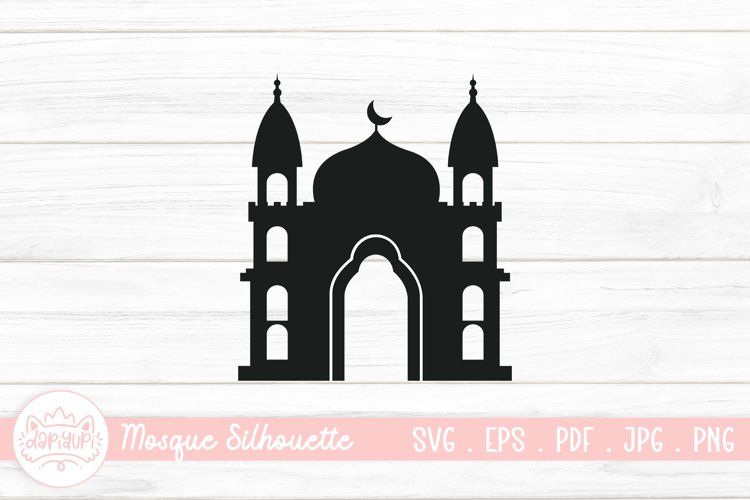 Islamic Mosque Silhouette SVG | Vector Muslim Mosque