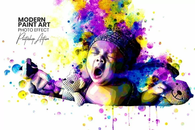 Modern Paint Art Photoshop Actions