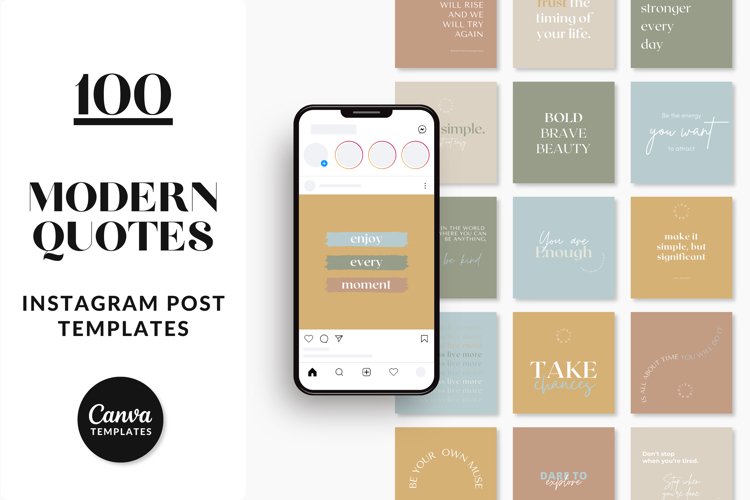 Modern Quotes Instagram Post Templates