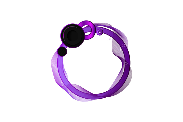 Modern round frame art picture and ui element graphic