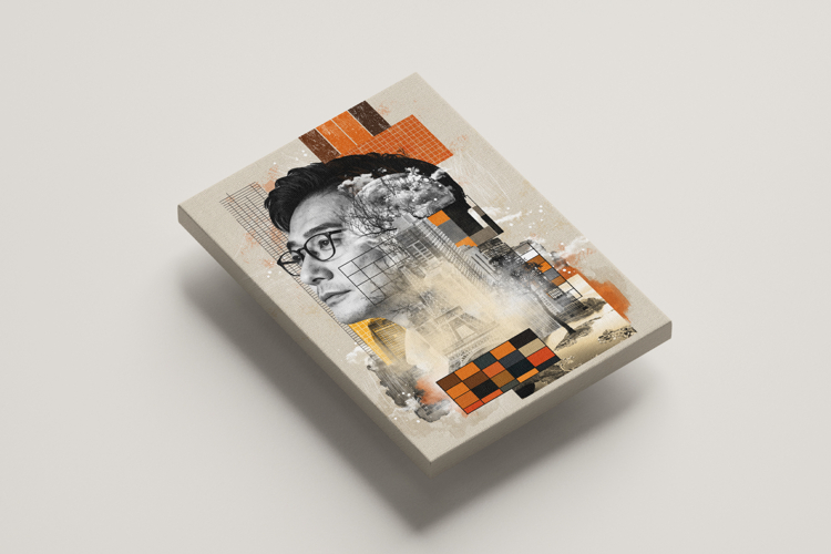 Modern Technical Portrait Photo Template