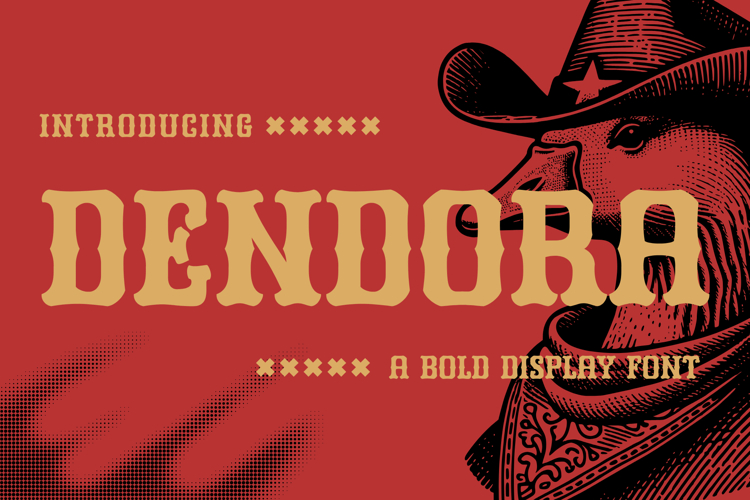 Dendora - bold display font