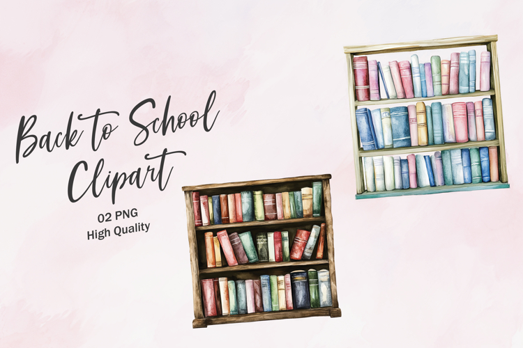 Bookshelf Clipart Image 11