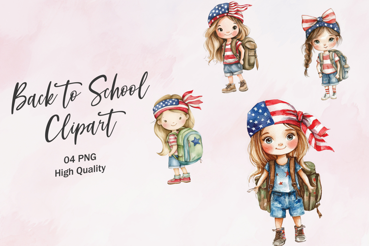 Cute Girl Clipart Image 5