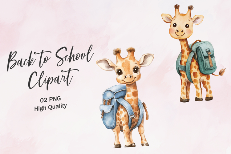 Cute Giraffe Clipart Image 6