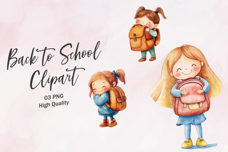 Cute Girl Clipart Image 2