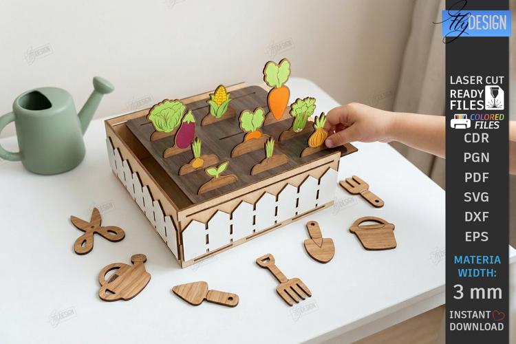 Garden Toy Playset Laser Cut | Kids Laser | Kids Farm | CNC